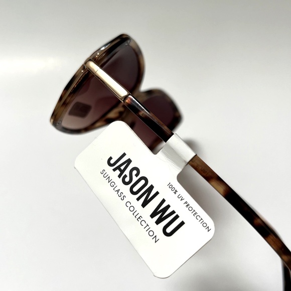 NWT Original JASON WU Butterfly Sunglasses Tortoise Shell Brown Classic Acetate main image 4